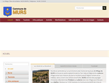 Tablet Screenshot of communedemurs-vaucluse.fr